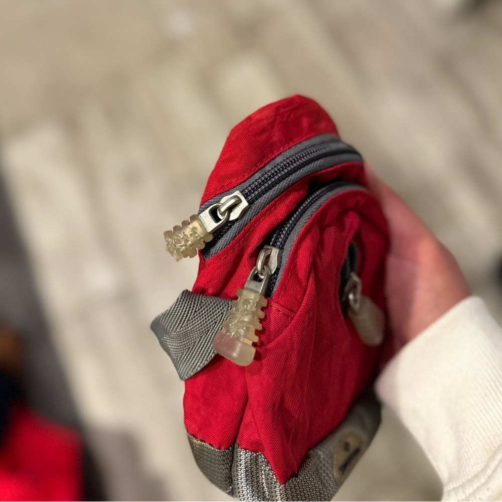 Samsonite Mini Red & Gray Backpack Crossbody Bag - image 6